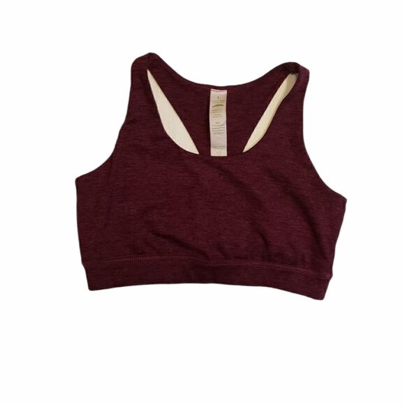 Earth Yoga Cranberry Red Sports Bra - Picture 1 of 8